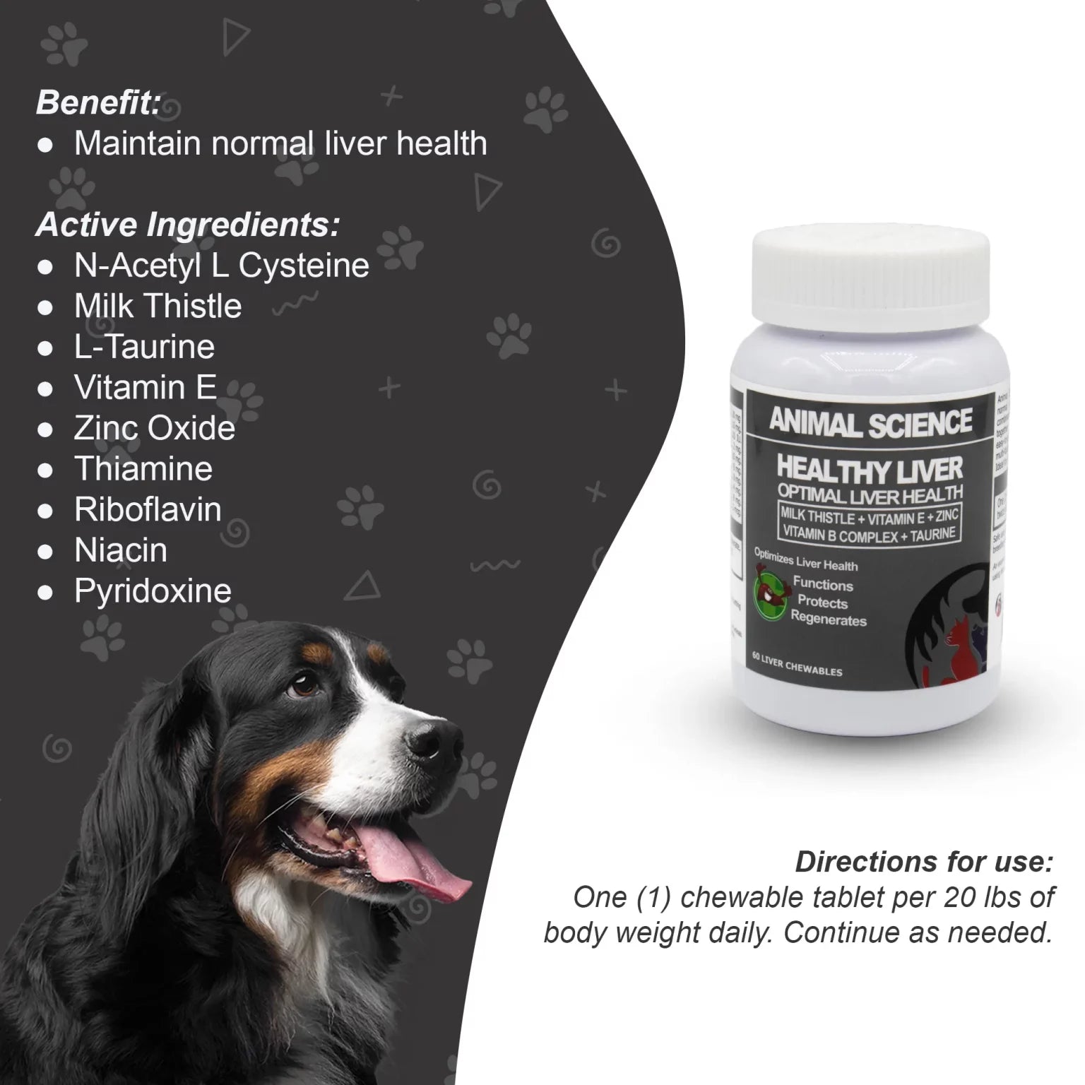 Animal Science Healthy Liver 60 Chewables