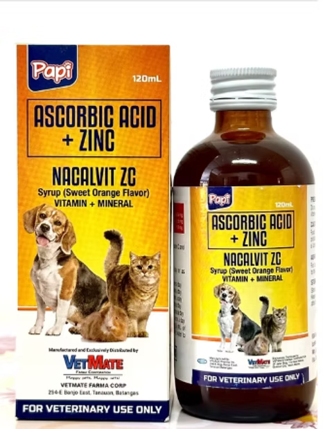 Papi Nacalvit-ZC (ASCORBIC ACID + ZINC) 120mL