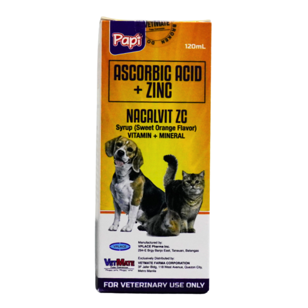 Papi Nacalvit-ZC (ASCORBIC ACID + ZINC) 120mL